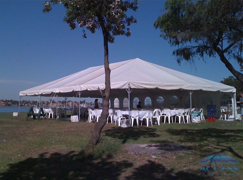 Wedding setup at Clarkes Point (Hunters Hill)