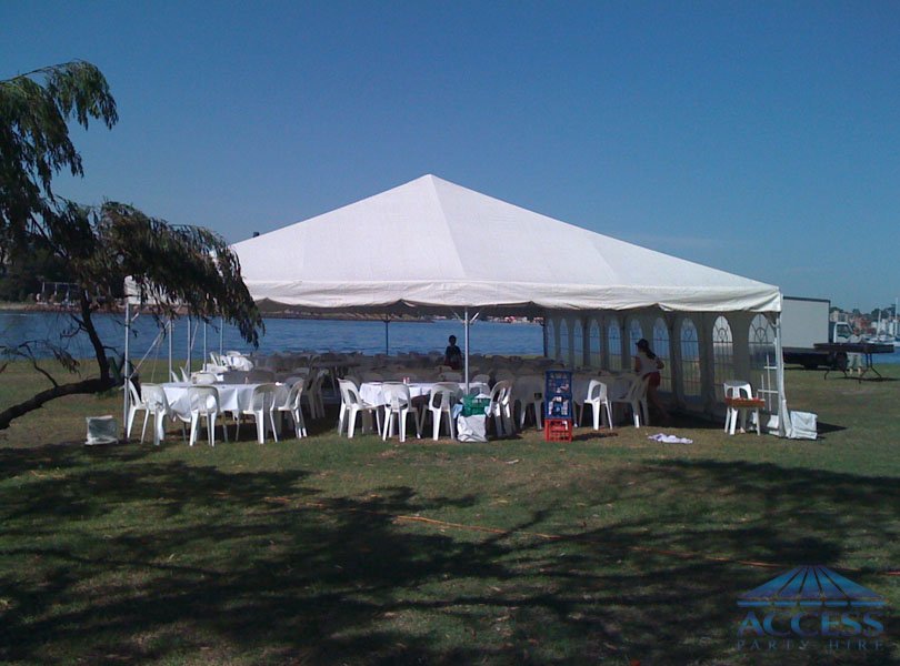 Wedding setup at Clarkes Point (Hunters Hill)